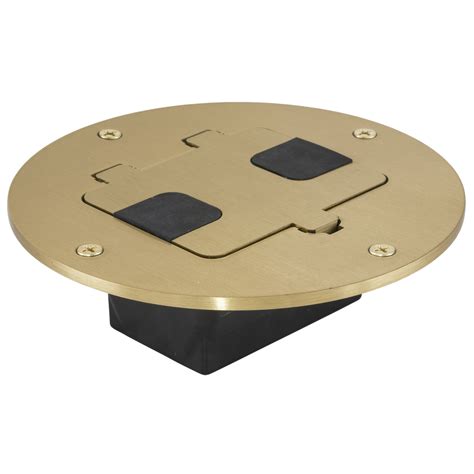 bryant electric floor box|TradeSelect, Floor Box with Tile Flange and Door, Brass.